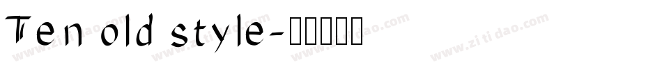 Ten old style字体转换